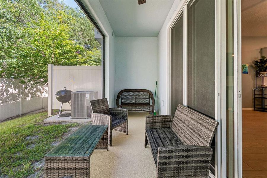 Exterior details and patio area of a home in , Tampa (Image 26).