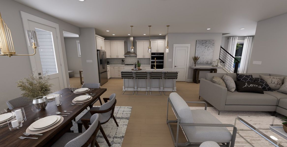 Representative furnished interior of a home built from the Hadley by Baker Residential in Atwater Station - Village Collection, Fuquay Varina (Image 5). Representative furnished interior of a home built from the Hadley by Baker Residential in Atwater Station - Village Collection, Fuquay Varina (Image 5).