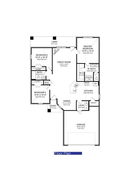 2D floor plan layout of this home in Palm Coast, Palm Coast, FL (Image 5).