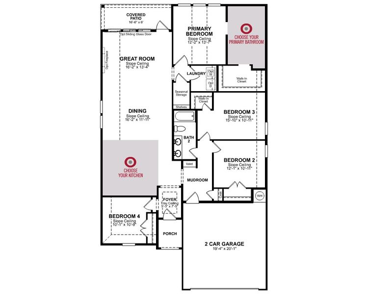 2D floor plan layout of this home in Westridge, San Antonio, TX (Image 1).