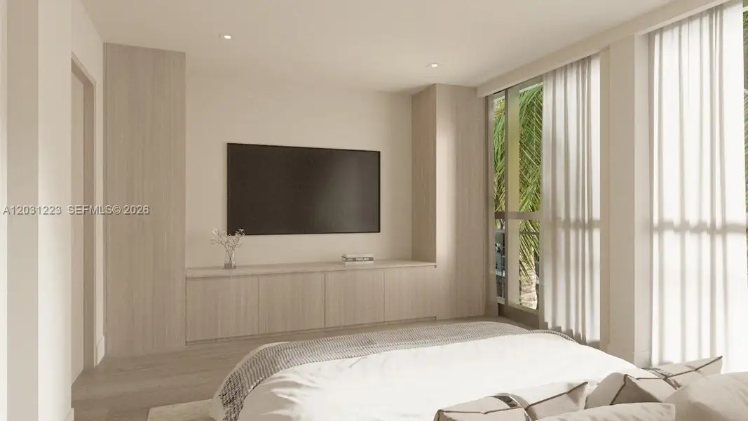 Furnished interior view inside a new home in , Miami Beach (Image 4).