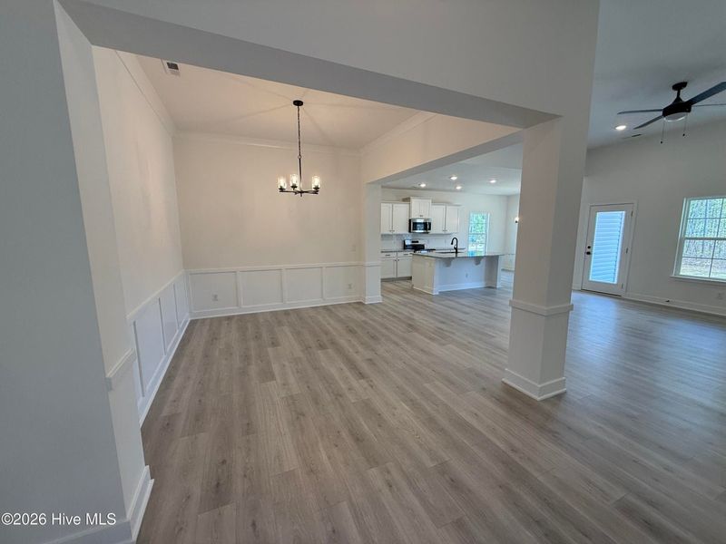 Spacious, unfurnished interior of a new home in Wood Creek Landing, Leland (Image 13). Spacious, unfurnished interior of a new home in Wood Creek Landing, Leland (Image 13).