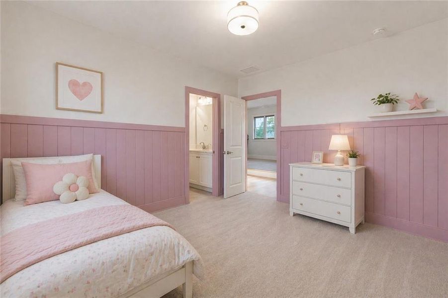 Furnished interior view inside a new home in , Buford (Image 34).