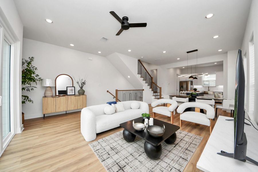 Furnished interior view inside a new home in , Houston (Image 35).