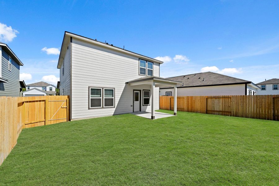 Exterior details and patio area of a home in Northpark South, Porter (Image 2). Exterior details and patio area of a home in Northpark South, Porter (Image 2).