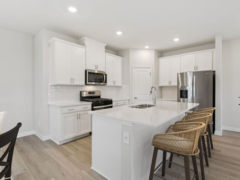 Furnished interior view inside a new home in Marshburn Landing - Bungalow Series, Wendell (Image 3).