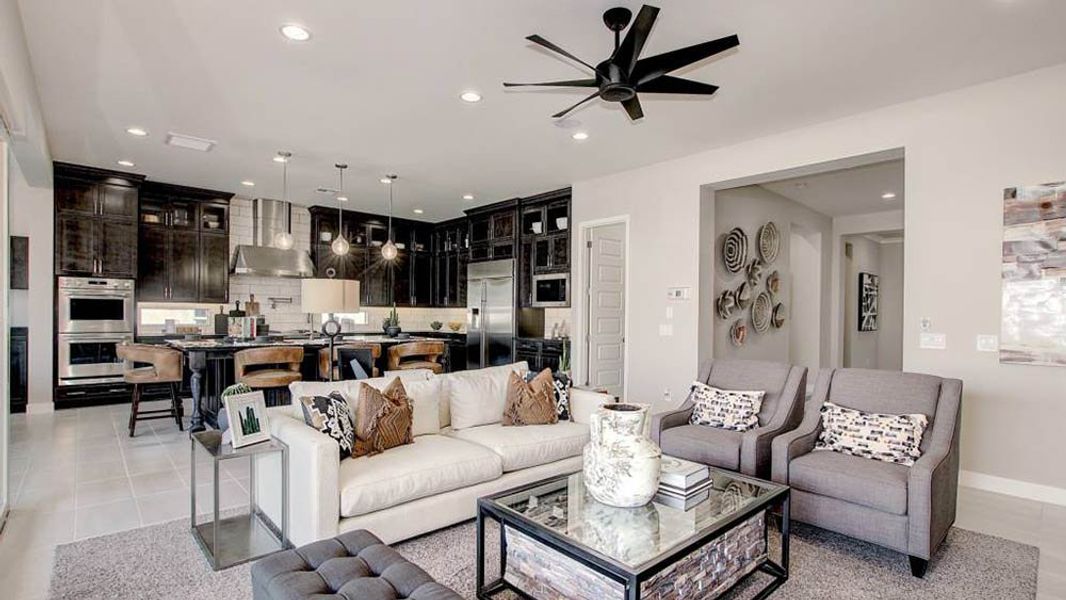Representative furnished interior of a home built from the Shire by Taylor Morrison in Victory at Verrado Venture II Collection 55+, Buckeye (Image 8).