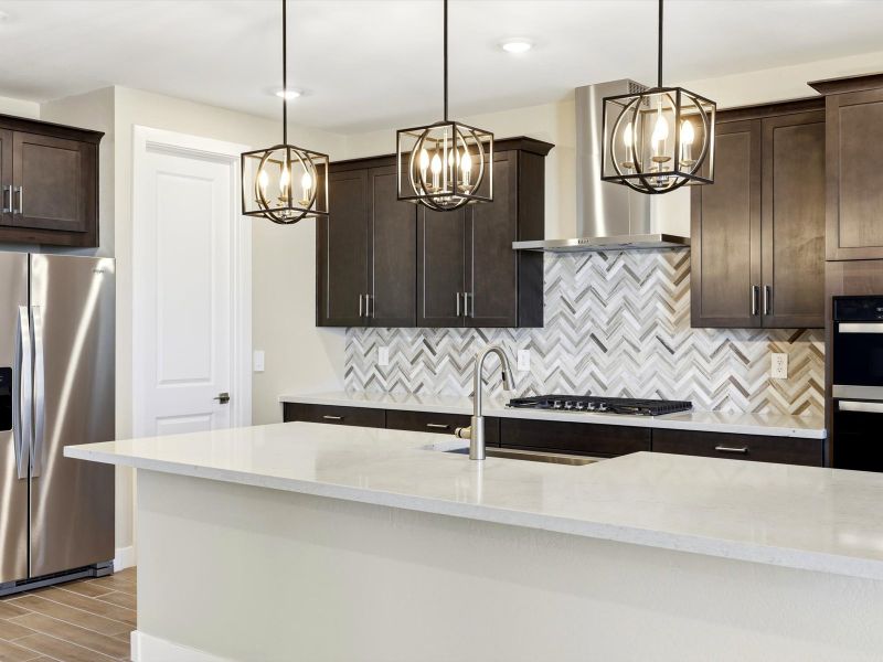 Furnished interior view inside a new home in White Tank Foothills Signature Series, Waddell (Image 4).