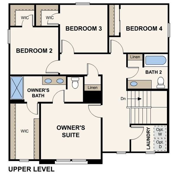 2D floor plan layout for the Juniper by Century Complete in Western Crossings, Florence, AZ (Image 4).