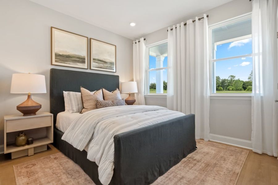 Spacious secondary bedrooms