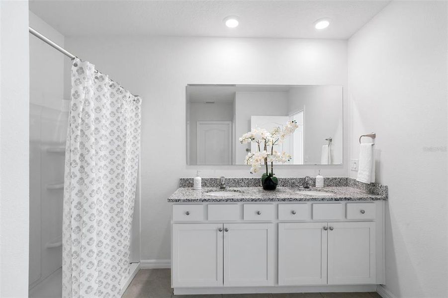Furnished interior view inside a new home in Oak Leaf Preserve, New Smyrna Beach (Image 43). Furnished interior view inside a new home in Oak Leaf Preserve, New Smyrna Beach (Image 43).