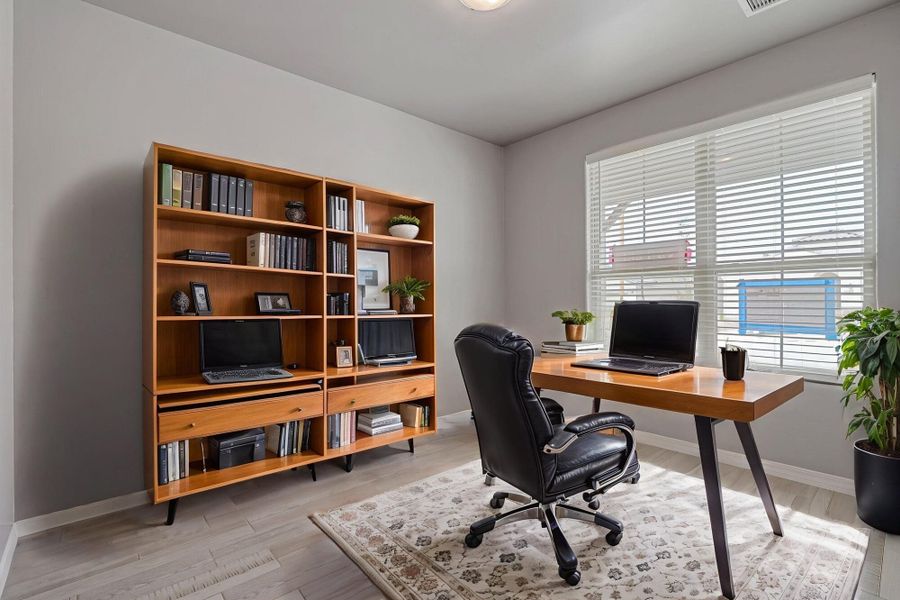 Furnished interior view inside a new home in Emerald Estates, Horizon City (Image 6).