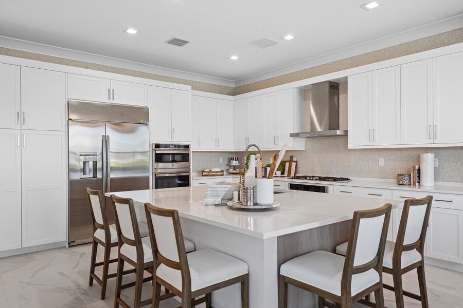Representative furnished interior of a home built from the Honolulu by GL Homes in Lotus Edge, Boca Raton (Image 8).