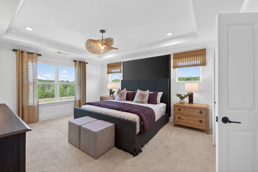 Representative furnished interior of a home built from the Riverton by Pulte Homes in Riversprings, Dacula (Image 12).