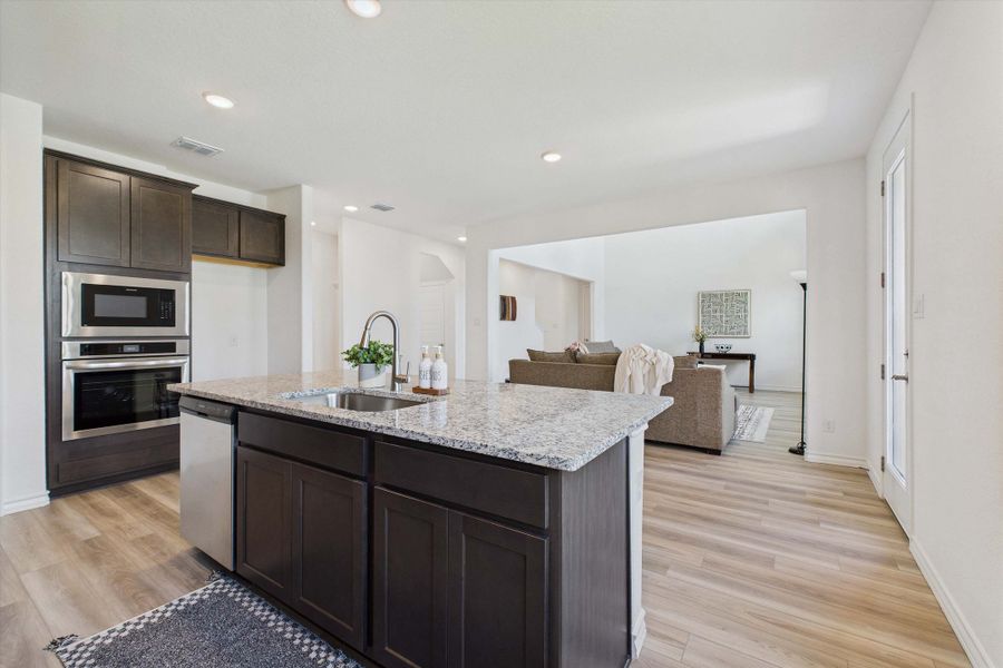 Representative furnished interior of a home built from the The Danbury I by Davidson Homes LLC in The Reserve at Potranco Oaks, Castroville (Image 31).