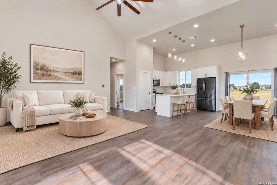 Furnished interior view inside a new home in , Atascosa (Image 11).
