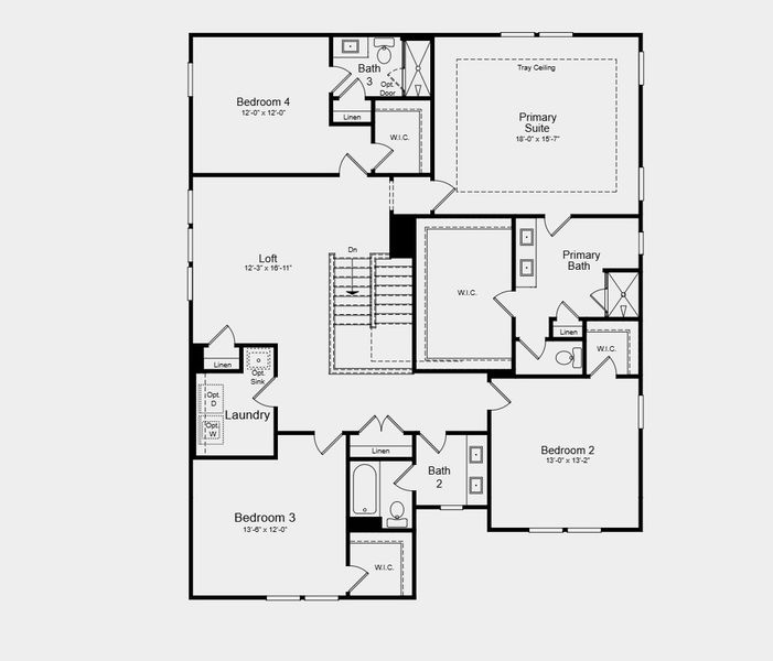 2D floor plan layout for the Essex by Taylor Morrison in Nichols Farm, Dacula, GA (Image 6). 2D floor plan layout for the Essex by Taylor Morrison in Nichols Farm, Dacula, GA (Image 6).