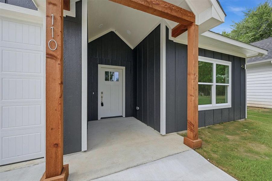 Exterior details and patio area of a home in , Denison (Image 4). Exterior details and patio area of a home in , Denison (Image 4).
