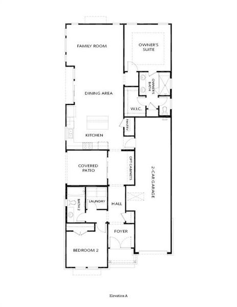 2D floor plan layout of this home in Aberdeen, Hoschton, GA (Image 3).