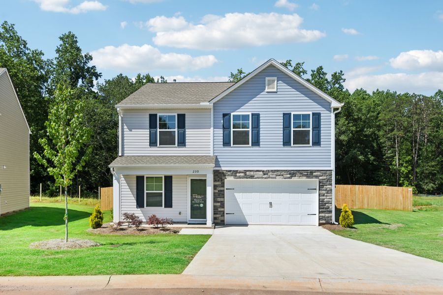 Representative exterior photo of a completed home built from the Benjamin by Great Southern Homes in Canopy Of Oaks, Sumter, SC (Image 28).