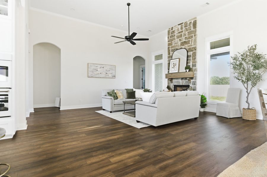 Furnished interior view inside a new home in Stella Ranch, Bryan (Image 13).