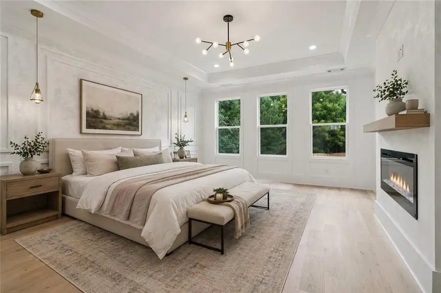 Furnished interior view inside a new home in , Dacula (Image 19).