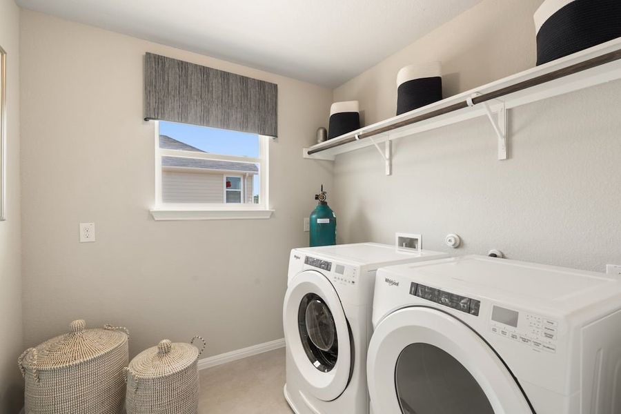 Furnished interior view inside a new home in Messinger Village, Austin (Image 13).