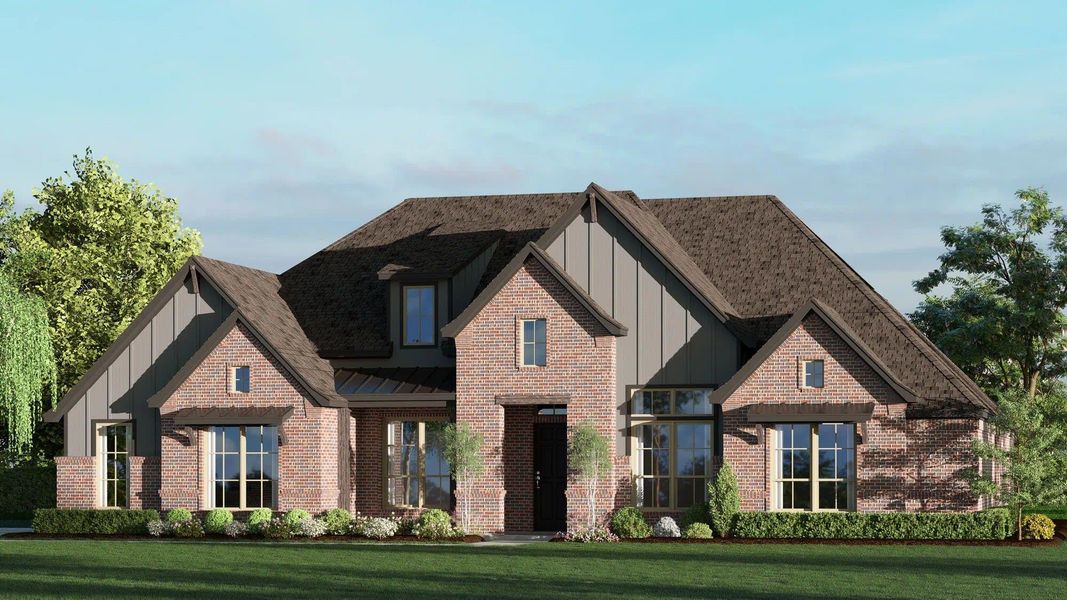 Elevation B | Concept 3441 at Hidden Creek Estates in Van Alstyne, TX by Landsea Homes