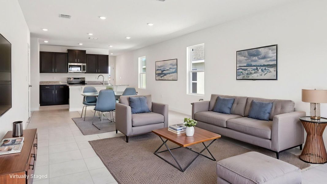 Representative furnished interior of a home built from the Flagler by DRB Homes in Liberty Trace, Haines City (Image 4). Representative furnished interior of a home built from the Flagler by DRB Homes in Liberty Trace, Haines City (Image 4).