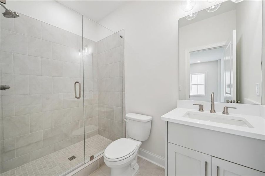 Furnished interior view inside a new home in Ward's Crossing Townhomes, Johns Creek (Image 15).