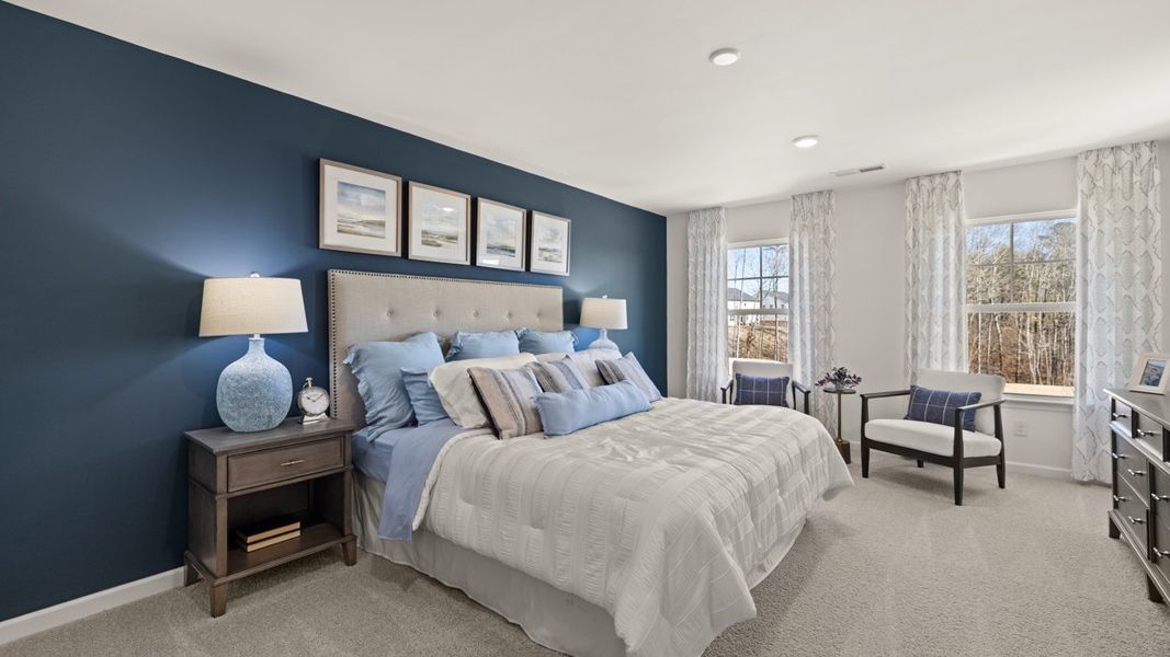 Representative furnished interior of a home built from the Hayden by D.R. Horton in Champion's Run, Lithonia (Image 10).