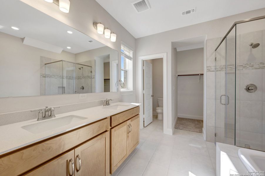 Furnished interior view inside a new home in Davis Ranch 50', San Antonio (Image 9).