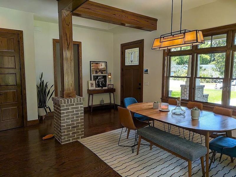 Front entry with dining area