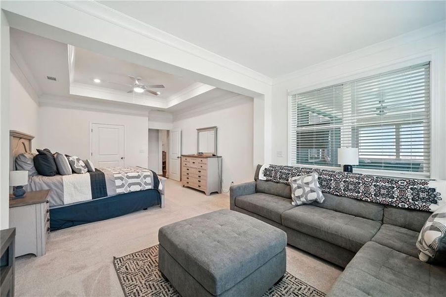 Furnished interior view inside a new home in Hickory Bluffs, Canton (Image 17). Furnished interior view inside a new home in Hickory Bluffs, Canton (Image 17).