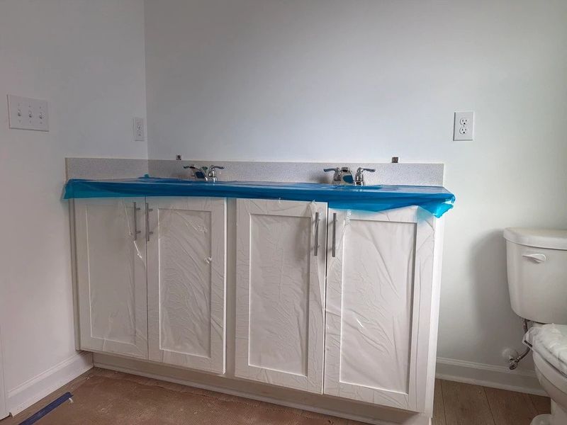 In-progress construction of a new home in Rowland's Grant, Fuquay Varina, NC (Image 25).