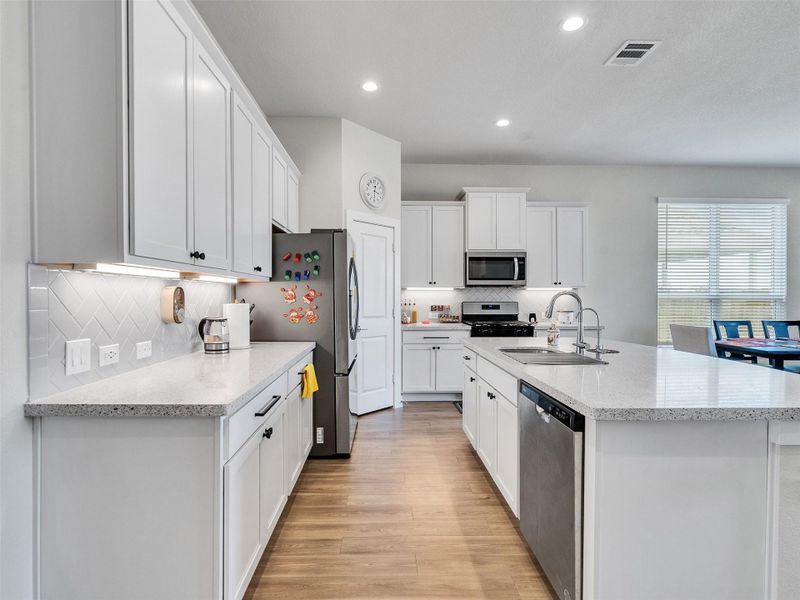Furnished interior view inside a new home in Sunterra, Katy (Image 6). Furnished interior view inside a new home in Sunterra, Katy (Image 6).