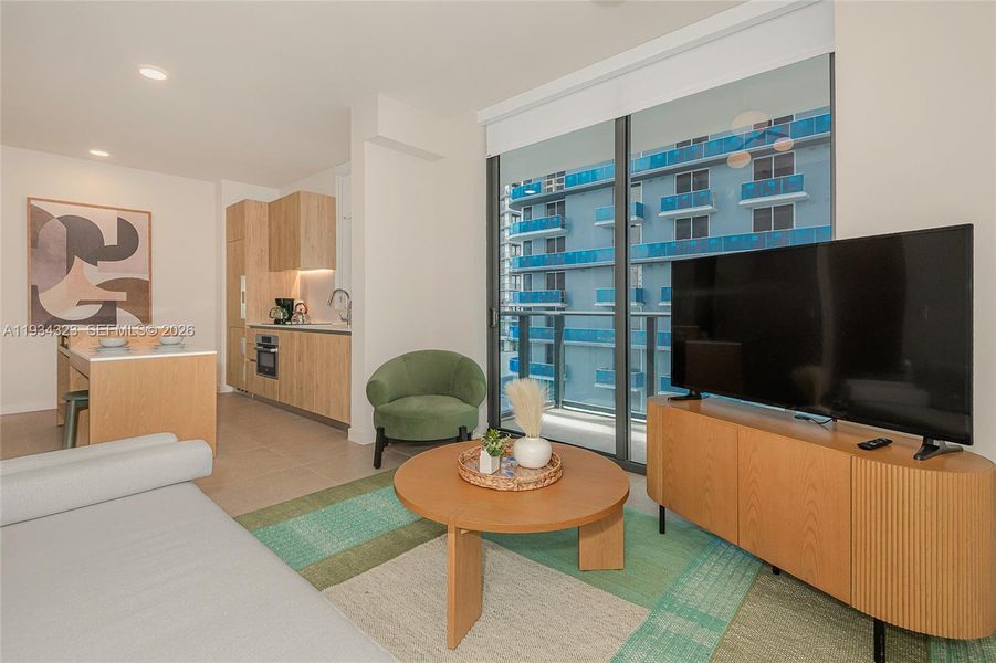 Furnished interior view inside a new home in , Miami (Image 8). Furnished interior view inside a new home in , Miami (Image 8).