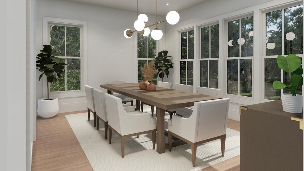 Furnished interior view inside a new home in , Isle Of Palms (Image 48).