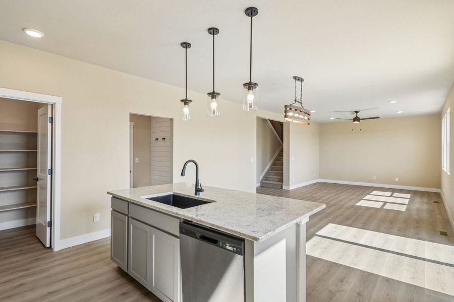 Furnished interior view inside a new home in The Glen, Colorado Springs (Image 10). Furnished interior view inside a new home in The Glen, Colorado Springs (Image 10).