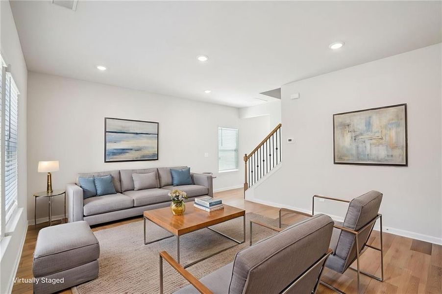 Furnished interior view inside a new home in Hawthorne Station, College Park (Image 10).