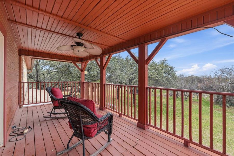 Exterior details and patio area of a home in , Brownwood (Image 21).