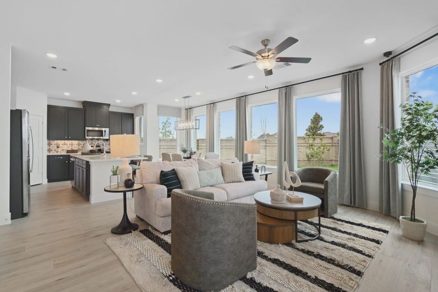 Representative furnished interior of a home built from the Capeside by Chesmar Homes in Bridgeland, Elgin (Image 3).