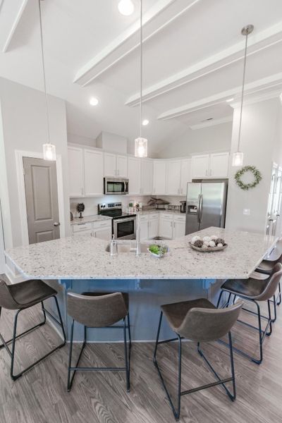 Representative furnished interior of a home built from the Helmsley by Bill Clark Homes in The Sanctuary at Sunset Beach, Sunset Beach (Image 9). Representative furnished interior of a home built from the Helmsley by Bill Clark Homes in The Sanctuary at Sunset Beach, Sunset Beach (Image 9).