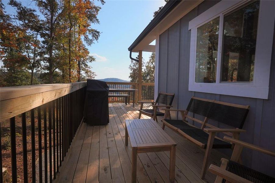Exterior details and patio area of a home in , Ellijay (Image 17).