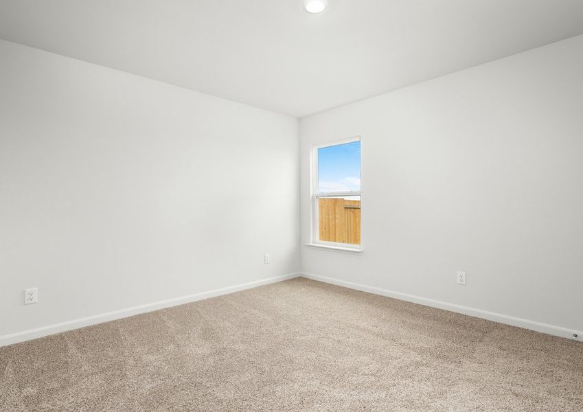 The secondary bedrooms are a great space for children's bedrooms and guest rooms.