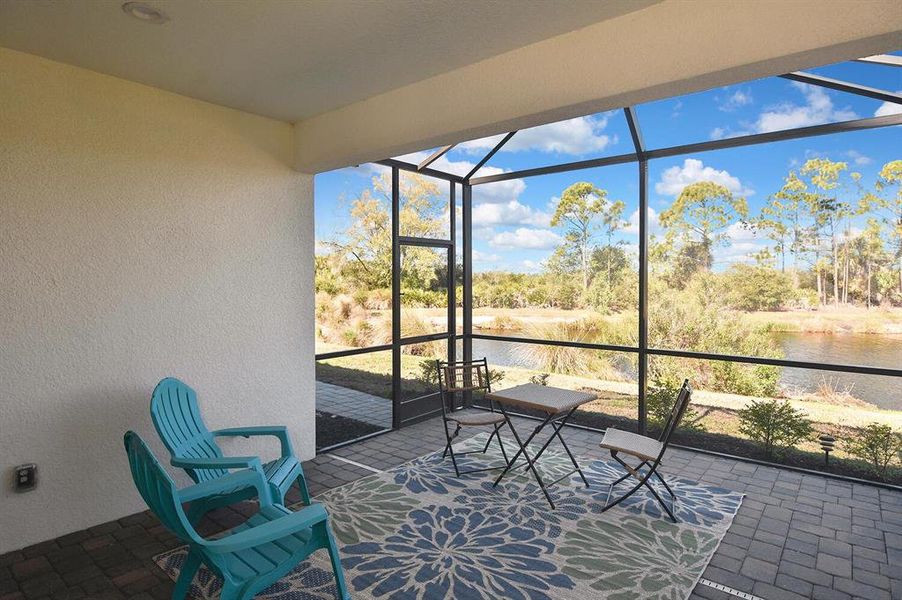 Exterior details and patio area of a home in , Englewood (Image 28).