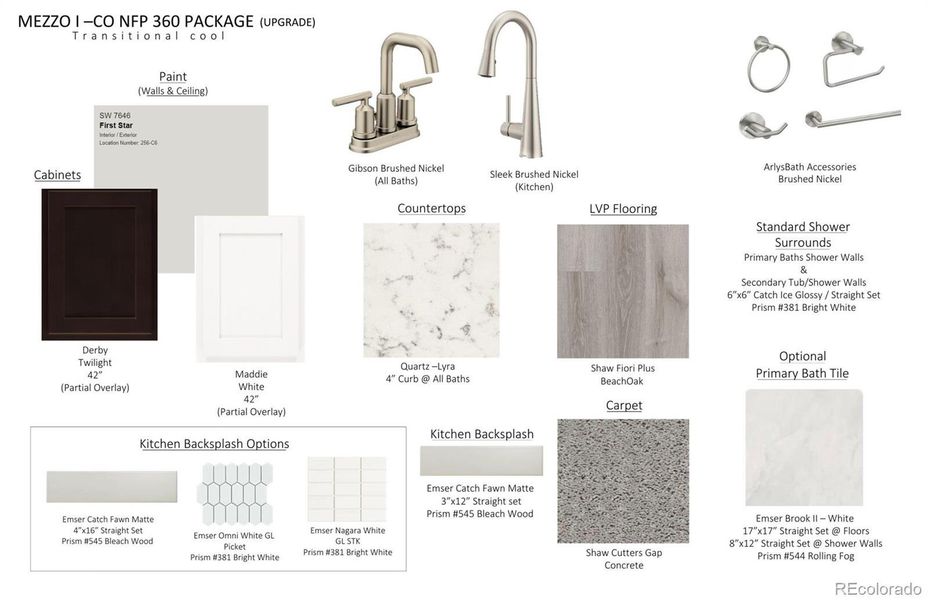 Sample of building materials used in homes in Paired Homes at Alder Creek, Parker (Image 22). Sample of building materials used in homes in Paired Homes at Alder Creek, Parker (Image 22).