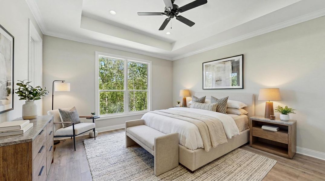 Representative furnished interior of a home built from the Verona by Perfection Builders in The Courtyards at Curry Farms, Louisville (Image 12).