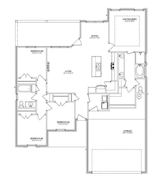 2D floor plan layout of this home in , Abilene, TX (Image 1). 2D floor plan layout of this home in , Abilene, TX (Image 1).