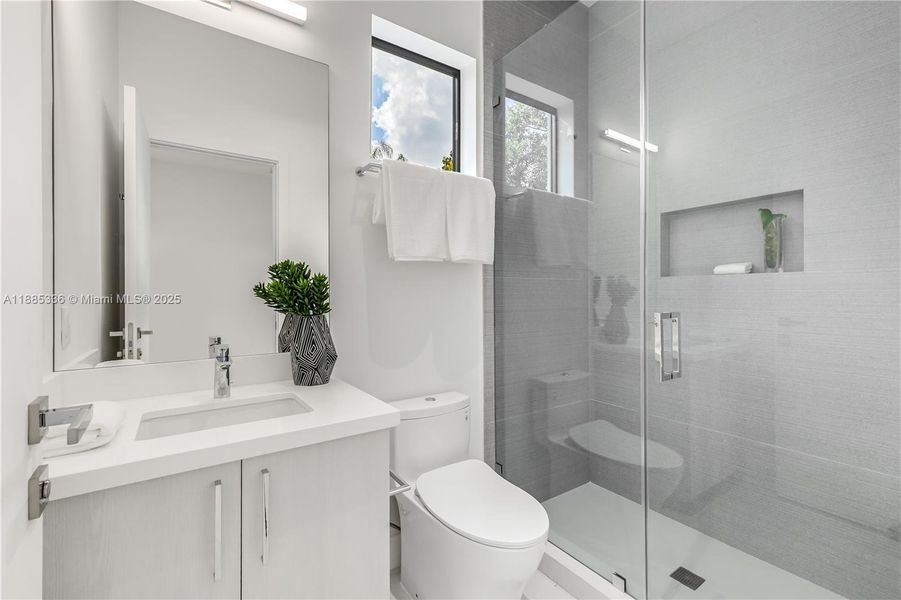 Furnished interior view inside a new home in , Miami Shores (Image 33).